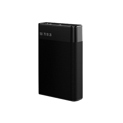 Внешний аккумулятор в металлическом корпусе Apria, 10000 mAh, черный (Чёрный)