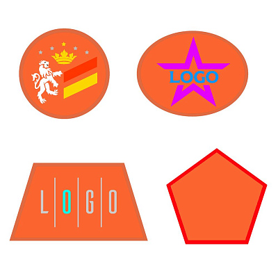 Шеврон из габардина Gabo L  (Оранжевый)