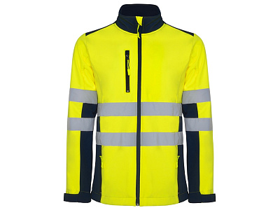 Куртка софтшелл Antares, мужская (Нэйви/неоновый желтый)