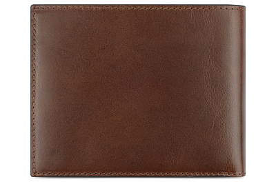 Портмоне BUGATTI Nobile, с защитой данных RFID, коричневое, воловья кожа/полиэстер, 12х2х9,5 см