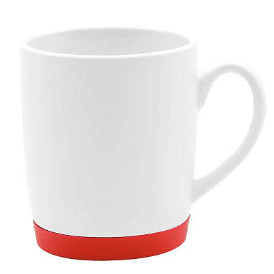 Кружка Make Me To Go, белая/красная (Белый/красный)