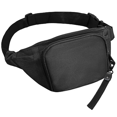 Поясная сумка SPLIT TO GO, Чёрный/Чёрный (Черный/черный)