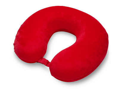 Подушка для путешествий с эффектом памяти Basic (Красный)