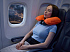 Надувная подушка под шею в чехле Sleep, оранжевая - Фото 4