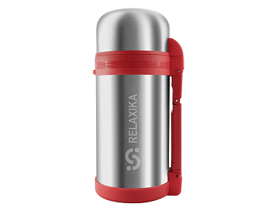 Термос Relaxika универсальный для еды и напитков 201 (Серебристый)