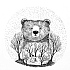 Футболка женская Bear, белая - Фото 5