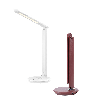Настольный светильник с беспроводной ЗУ Rombica LED Faros, белый