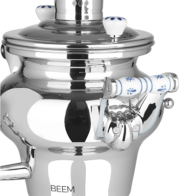 Самовар BEEM модель Soraya, 10 литров, серебристый