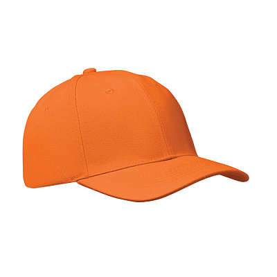 6 panel baseball cap (Оранжевый)