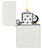 Зажигалка ZIPPO Classic с покрытием White Matte, латунь/сталь, белая, матовая, 38x13x57 мм - Фото 3