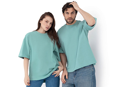 Футболка оверсайз Beta.01 унисекс (Пыльный бирюзовый) Футболка оверсайз Beta.01 унисекс (Пыльный бирюзовый)