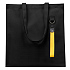 Сумка для покупок LUMISSA 325 г/м² с ремувкой, чёрный/жёлтый - Фото 2