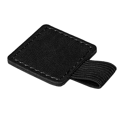 Держатель для ручки, черный, самоклеющийся, PU (Чёрный)