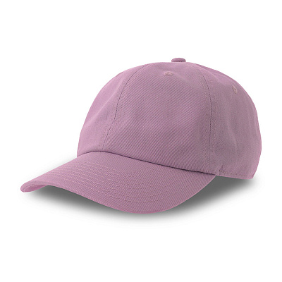 Бейсболка DAD HAT-S, 6 клиньев, металлическая застежка (Сиреневый)
