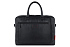Портфель мужской BUGATTI Clark, чёрный, воловья кожа/полиэстер, 40х9,5х29 см, 10 л - Фото 2