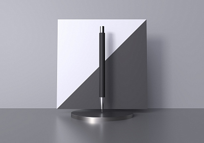 Карандаш "Aurora", покрытие soft touch, черный