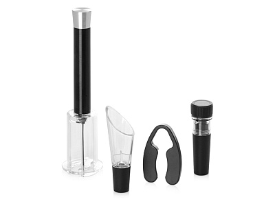 Набор аксессуаров для вина Pinot Grigio (Черный/серебристый)