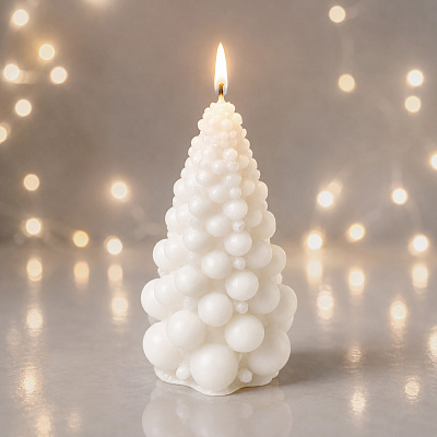 Свеча Морозко (Белый)