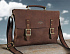 Сумка KLONDIKE «Bill», натуральная кожа в коричневом цвете, 40 х 32 х 7 см - Фото 9