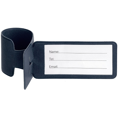 Багажная бирка Devon, синяя (Синий)
