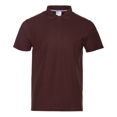 Рубашка поло мужская STAN хлопок/полиэстер 185, 04 (Тёмно-Шоколадный)
