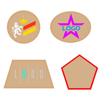 Шеврон из габардина Gabo L  (Бежевый)