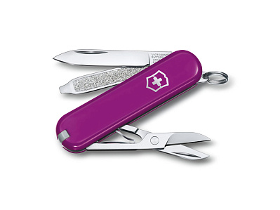 Нож-брелок Classic SD Colors Tasty Grape, 58 мм, 7 функций (Фиолетовый)