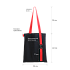 Шоппер Superbag black с ремувкой 4sb (чёрный с красным) - Фото 4