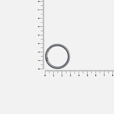 Карабин-кольцо Claus, L, серый