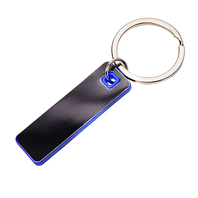 Брелок TONER STICK; 5,28 x 1,6 x 0,42 см; синий; металл/пластик (Черный, синий)