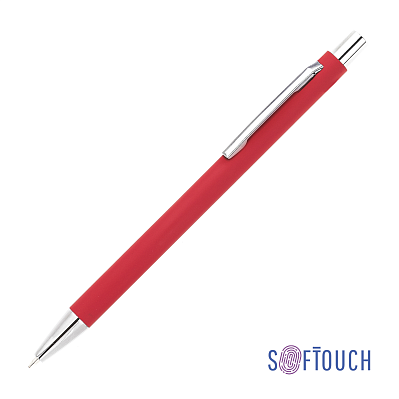Ручка шариковая "Trade", покрытие soft touch  (Красный)