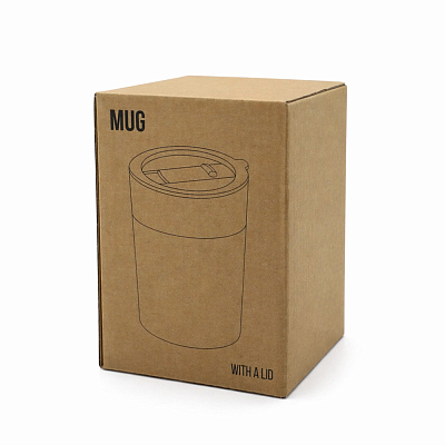 Кружка керамическая Silvia с силиконовой манжетой, серая