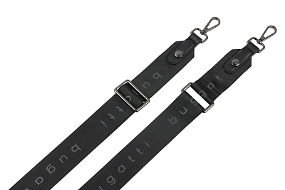 Сумка наплечная женская BUGATTI Almata, с кошельком, чёрная, полиуретан, 27х6х18,5 см