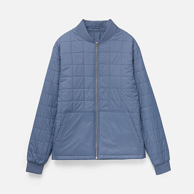 Куртка унисекс Warmbridge, светло-серая (Синий)