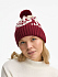 Шапка Wintertude, красная с белым - Фото 4