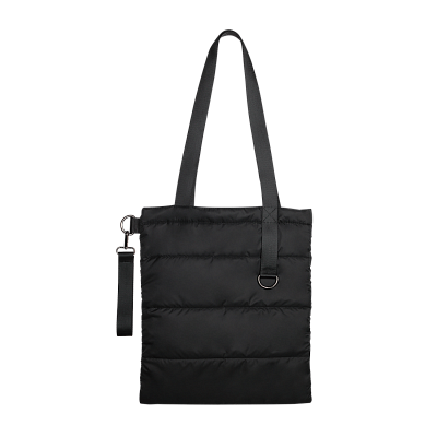 Шоппер Superbag Bubble, стёганый, с магнитной кнопкой (черный)