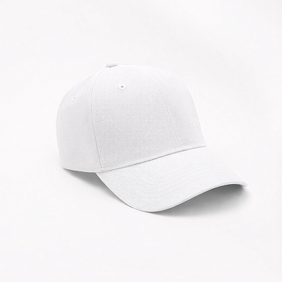 Бейсболка Аксис, 6 клиньев  (Белый)