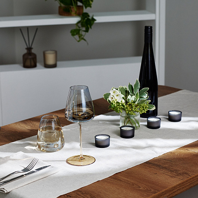 Бокал для вина Ницца (Nizza), градиент дымчато-золотой