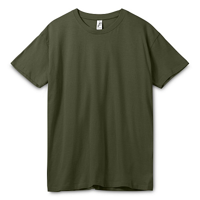 Футболка унисекс Regent 150, зеленое яблоко (Хаки)