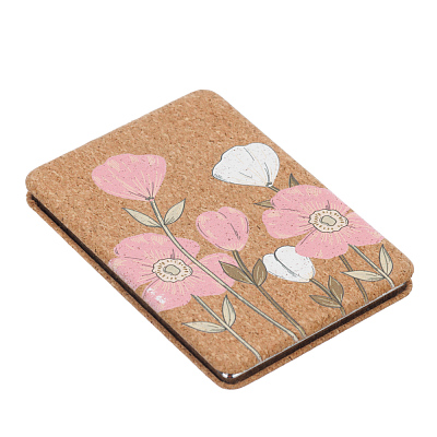 Зеркало Dewal Beauty серия "Пробковая" карманное прямоугольное (Коричневый)