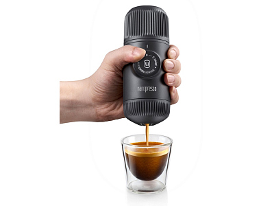 Ручная мини кофемашина Nanopresso + кейс для хранения