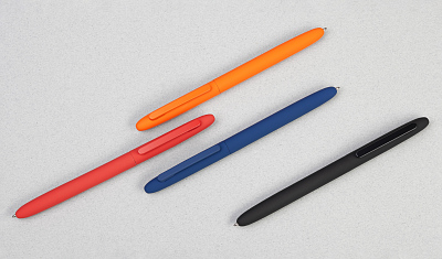 Ручка шариковая "Vega", покрытие soft touch, оранжевый