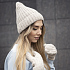 Шапка бини вязаная НАСВЯЗИ©  шерсть/ акрил - Фото 5