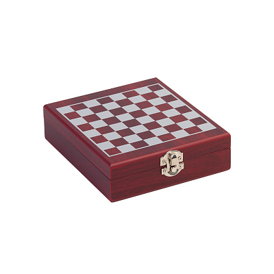 Набор винный "Купаж" с шахматами, бордо