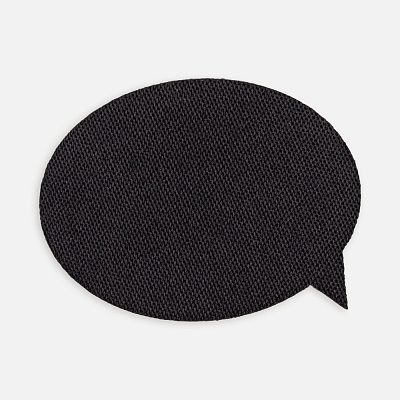 Наклейка тканевая Lunga Bubble, M, черная (Чёрный)