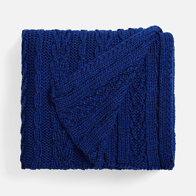 Плед Eloisa, темно-синий (кобальт)