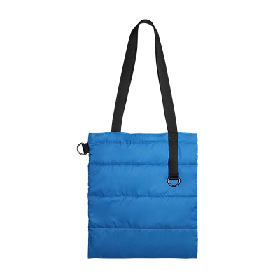 Шоппер Superbag Bubble, с магнитной кнопкой (голубой с черным)