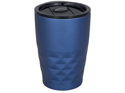 Вакуумная кружка с крышкой Geo (Синий/черный)