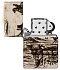 Зажигалка ZIPPO Western Design с покрытием 540 Matte, латунь/сталь, белая, 38x13x57 мм - Фото 4