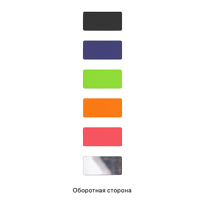Шильд металлический, покрытие soft touch, подложка хром, черный